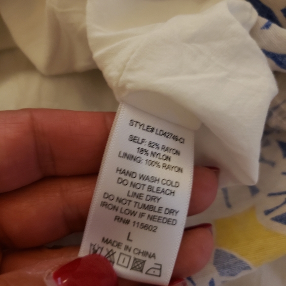 LUSH, Summer low string back dress, Size large - Picture 5 of 5